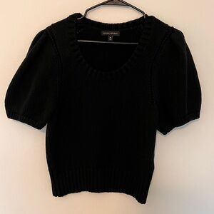Black Women's Banana Republic Short Sleeve Puffer Sweater
